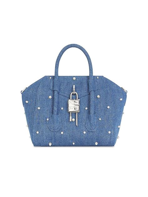 givenchy mini antigona mastic|Givenchy mini antigona lock denim tote bag.